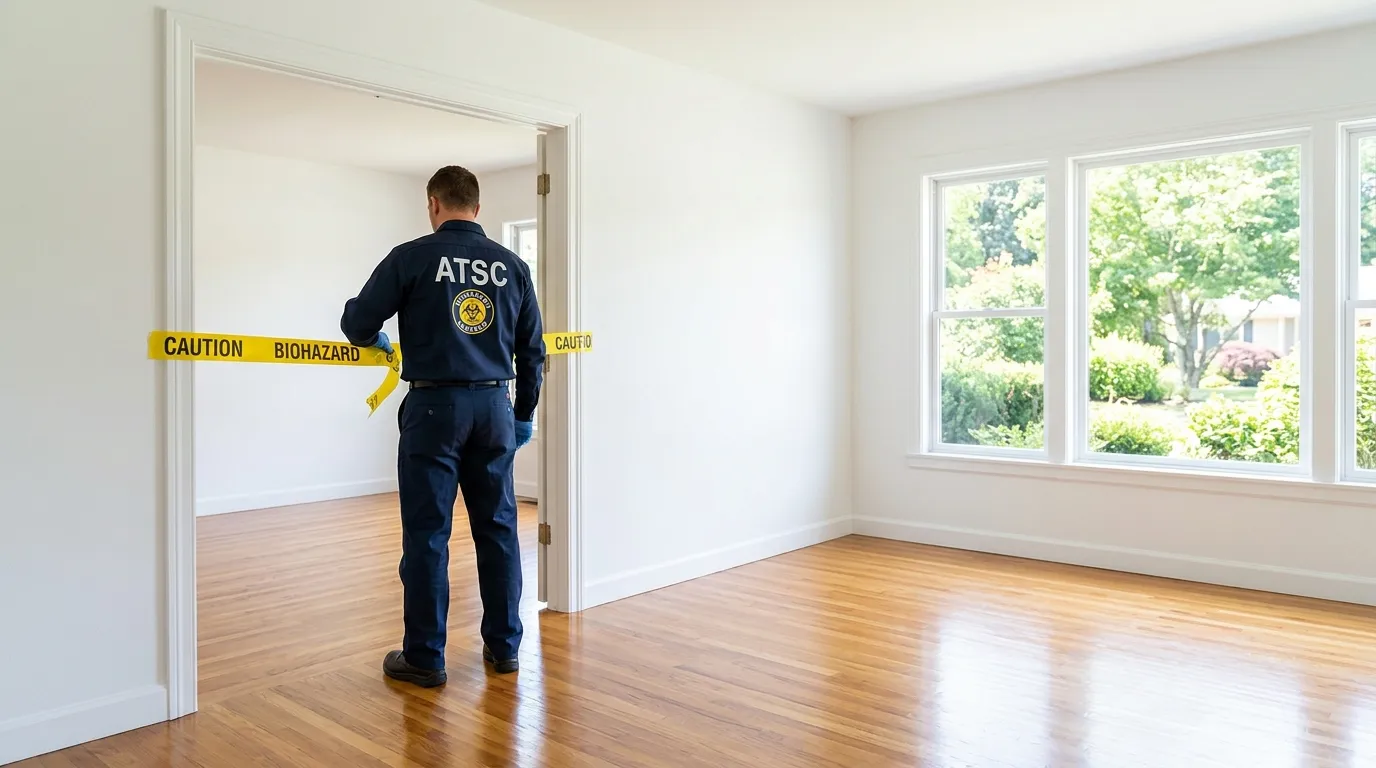 Certified biohazard cleanup crew performing Decomposition Cleanup in Laguna Woods