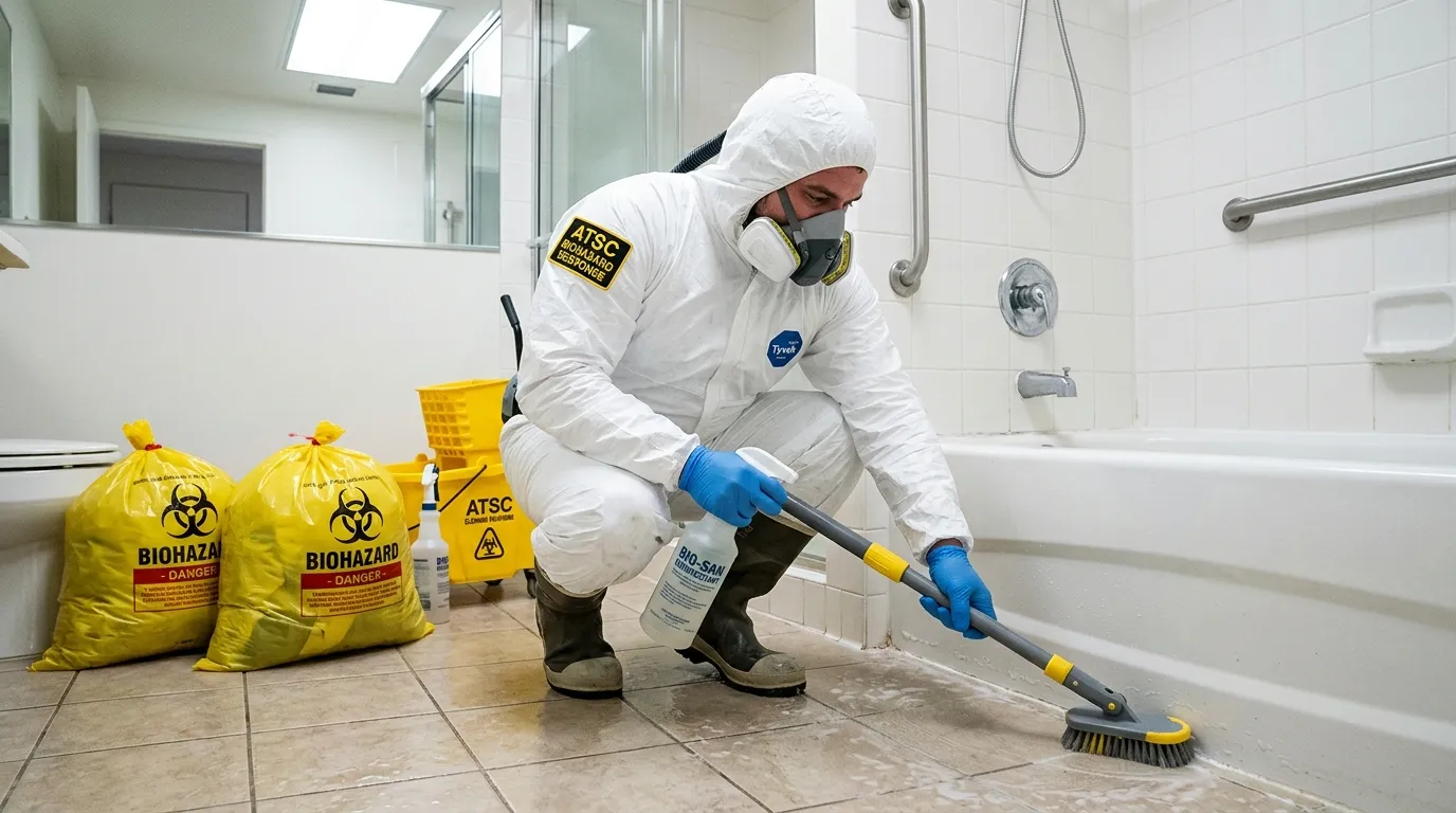 Decontamination equipment deployed for Blood Cleanup in Laguna Woods